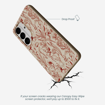 London Fog Crimson Bouquet Samsung Galaxy S26 Case