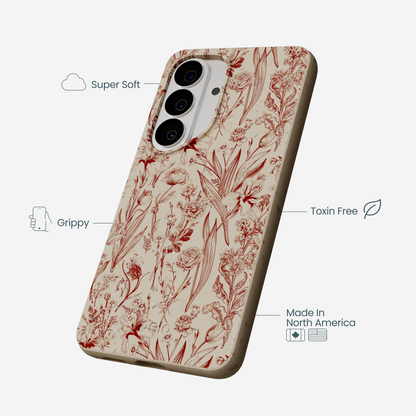 London Fog Crimson Bouquet Samsung Galaxy S26 Case