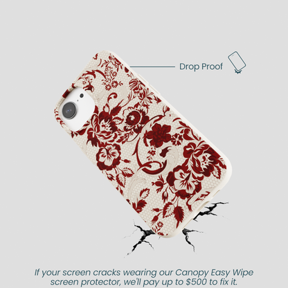 London Fog Crimson Veil iPhone 16e/17e Case