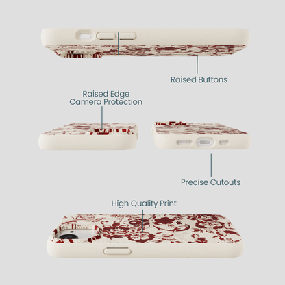 London Fog Crimson Veil iPhone 16e/17e Case