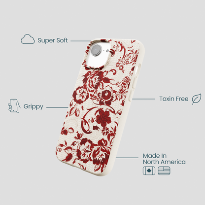 London Fog Crimson Veil iPhone 16e/17e Case