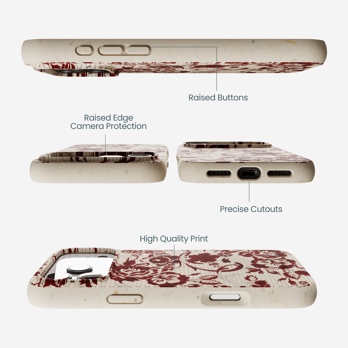 London Fog Crimson Veil iPhone 17 Pro Max Case