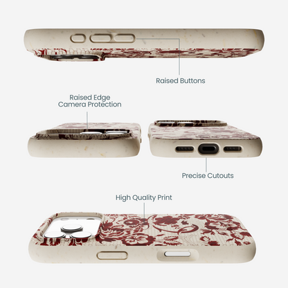 London Fog Crimson Veil iPhone 17 Pro Case