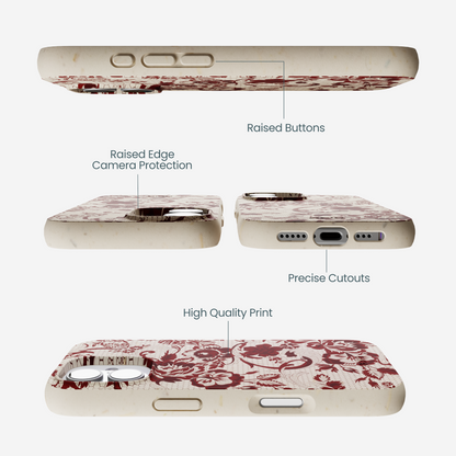 London Fog Crimson Veil iPhone 17 Case