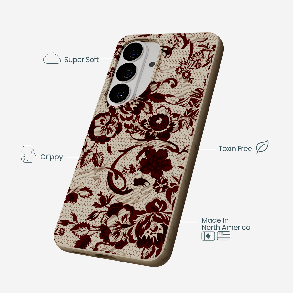 London Fog Crimson Veil Samsung Galaxy S26 Case