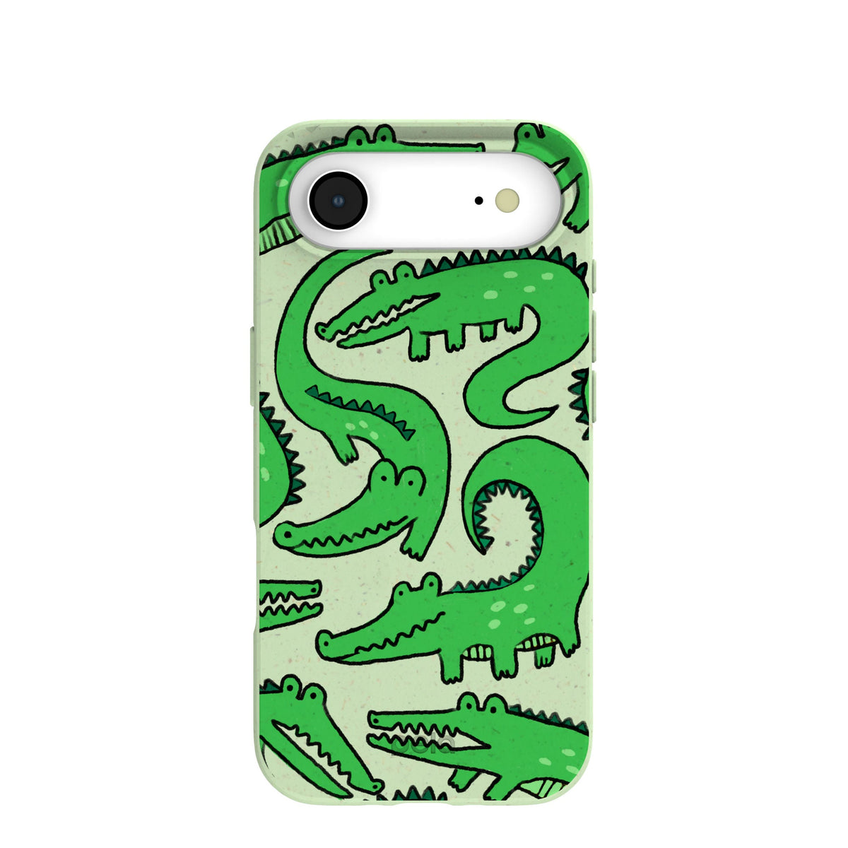 Sage Green Croc a Doodle iPhone Air Case