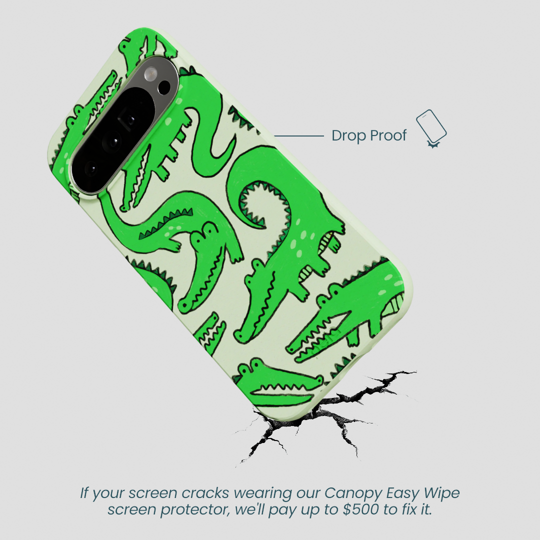 Sage Green Croc a Doodle Google Pixel 10 Pro XL Case