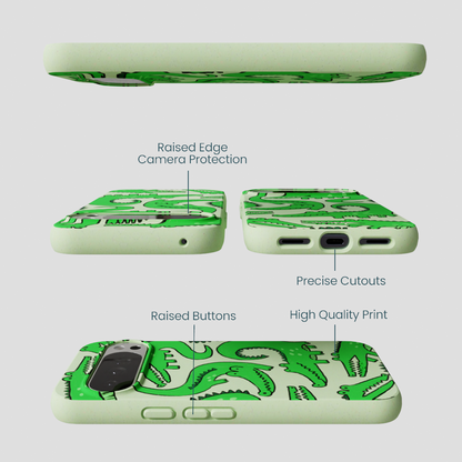 Sage Green Croc a Doodle Google Pixel 10 Pro XL Case