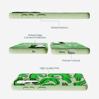 Sage Green Croc a Doodle Samsung Galaxy S26 Case