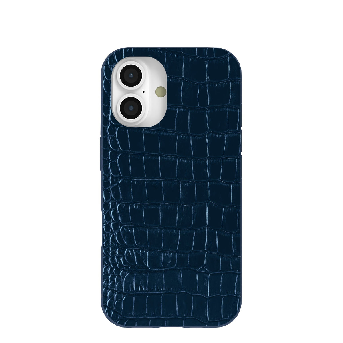 Navy Blue Croc iPhone 16 Case
