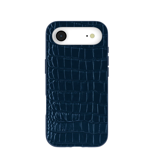 Navy Blue Croc iPhone Air Case
