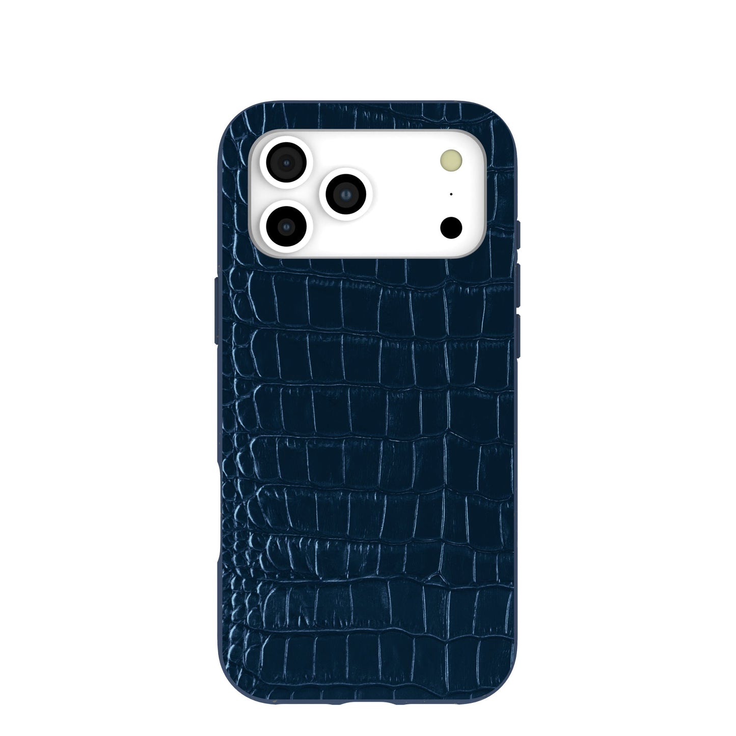 Navy Blue Croc iPhone 17 Pro Max Case