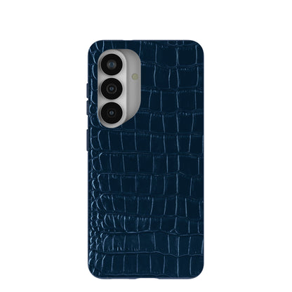 Navy Blue Croc Samsung Galaxy S26 Case