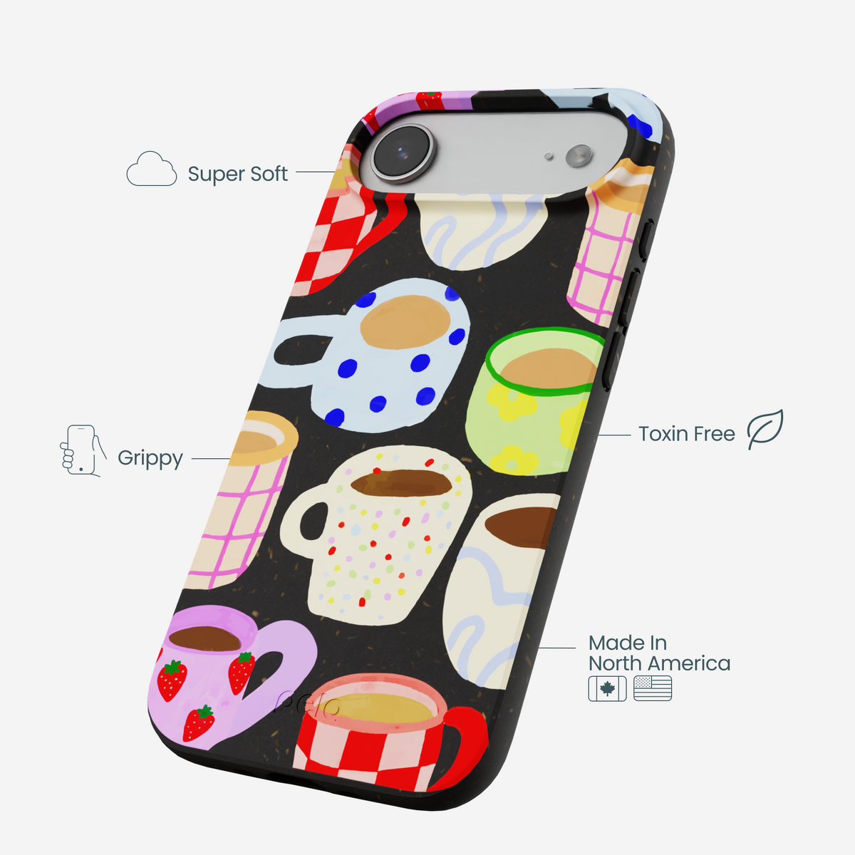 Black Cup of Joy iPhone Air Case