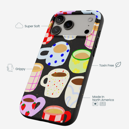 Black Cup of Joy iPhone 17 Pro Max Case