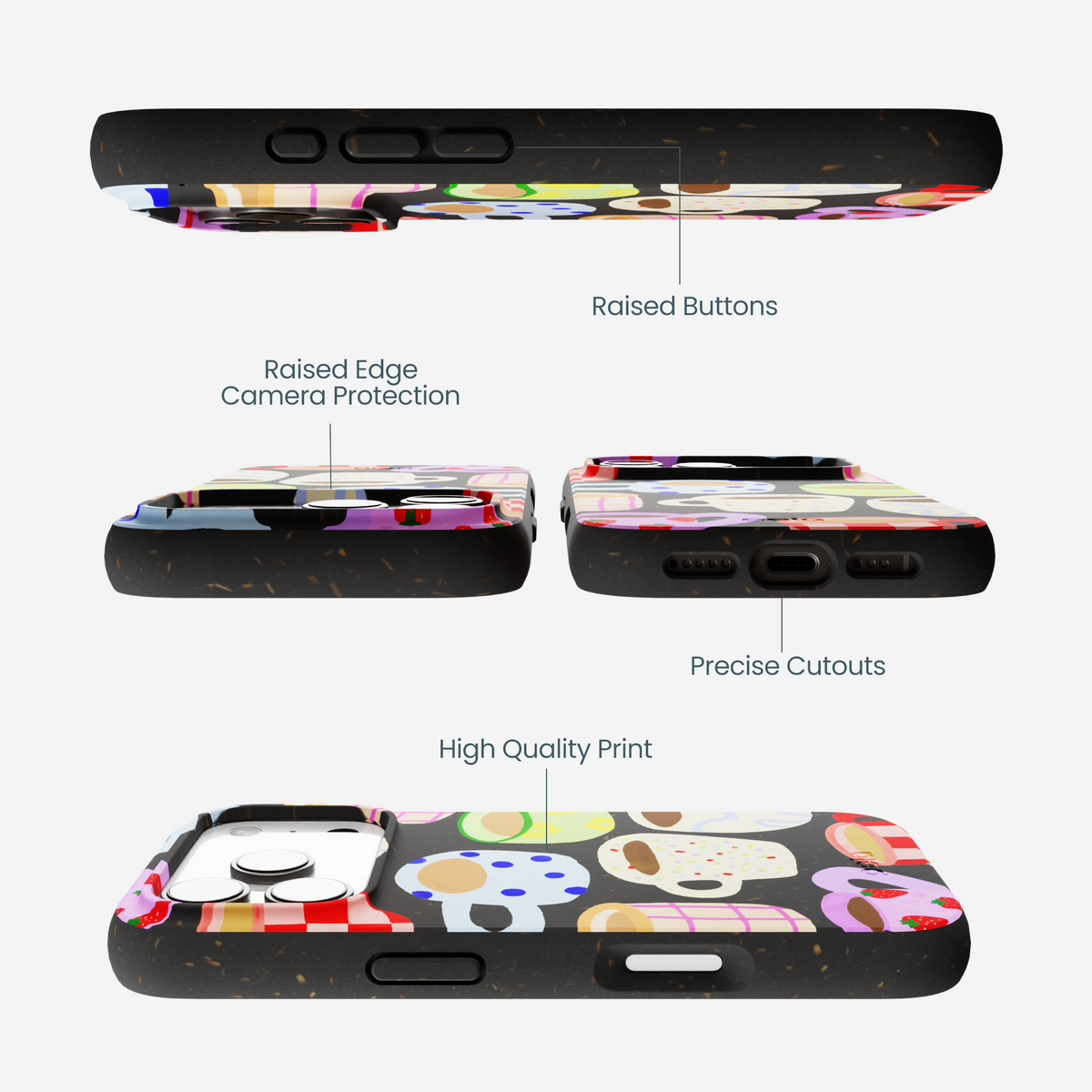Black Cup of Joy iPhone 17 Pro Case