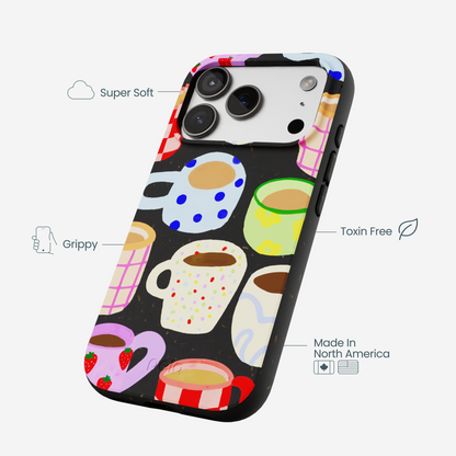 Black Cup of Joy iPhone 17 Pro Case