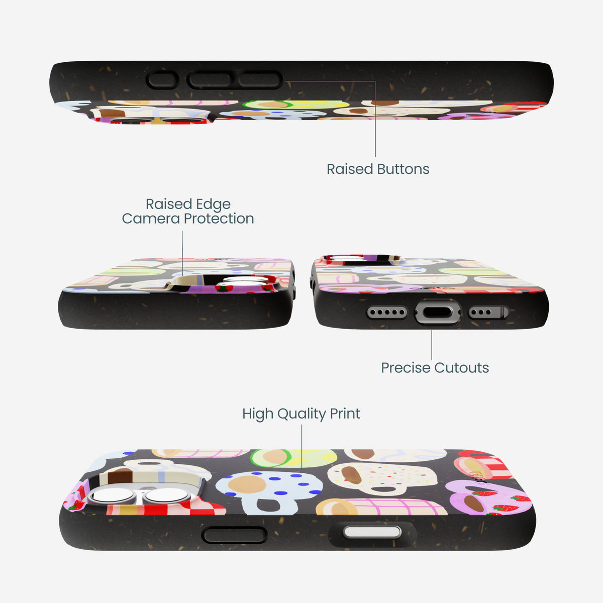 Black Cup of Joy iPhone 17 Case