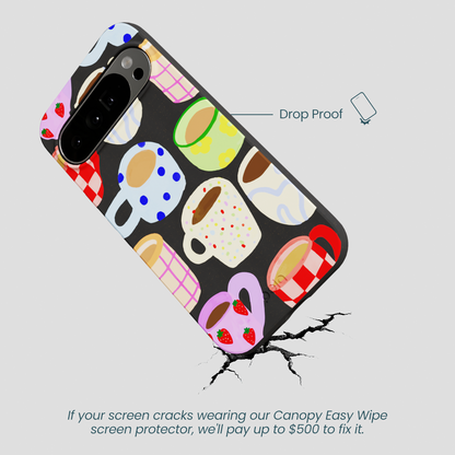 Black Cup of Joy Google Pixel 10 Pro XL Case