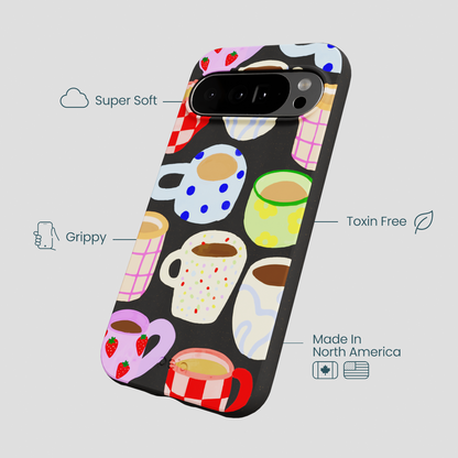 Black Cup of Joy Google Pixel 10 Pro XL Case