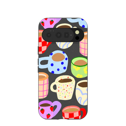 Black Cup of Joy Google Pixel 10/10 Pro Case