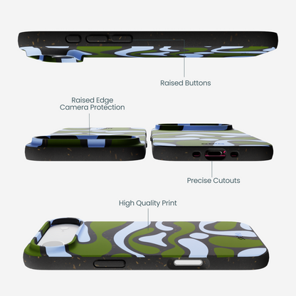 Black Curve and Flow iPhone Air Case