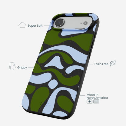 Black Curve and Flow iPhone Air Case