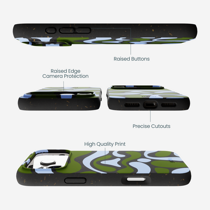 Black Curve and Flow iPhone 17 Pro Max Case