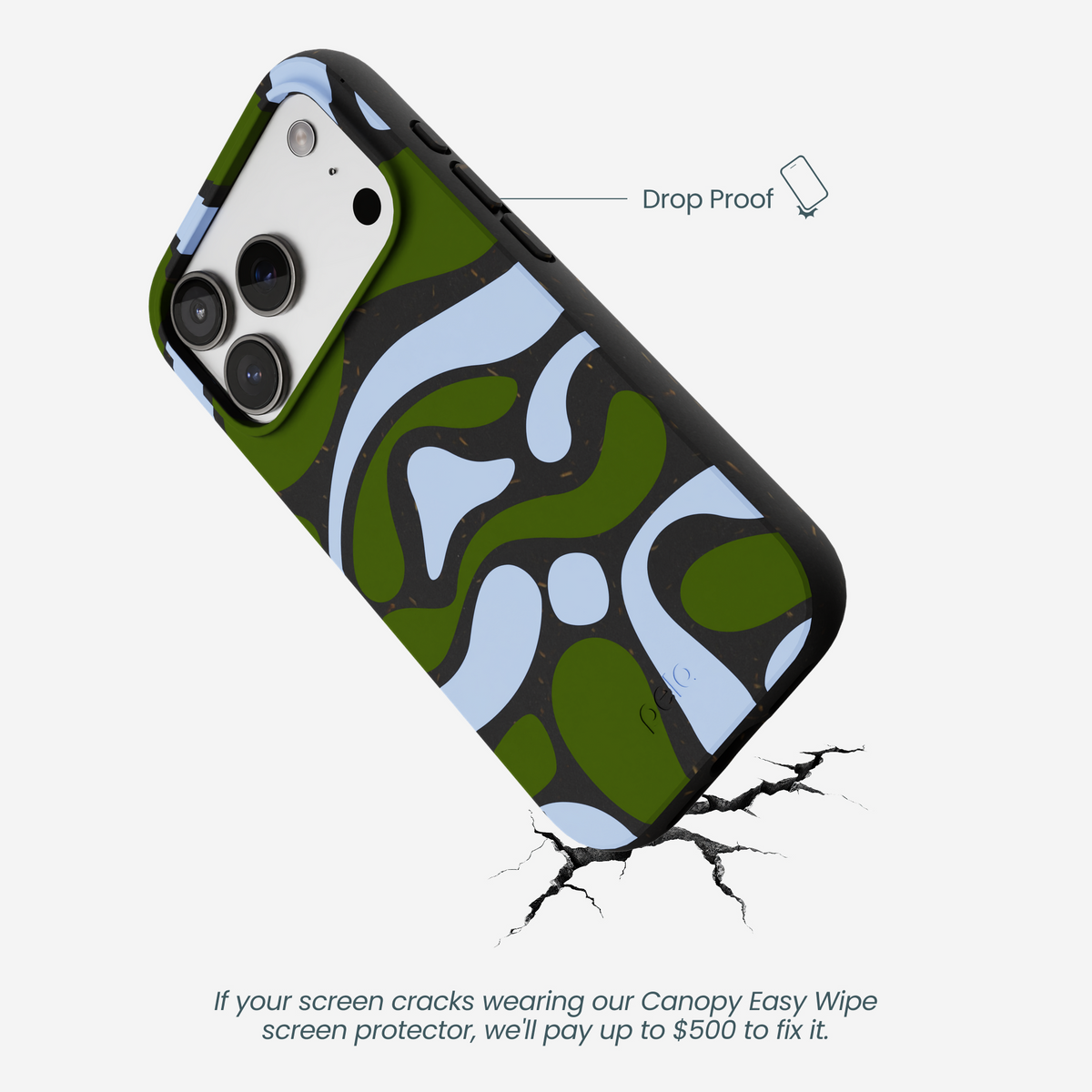 Black Curve and Flow iPhone 17 Pro Case