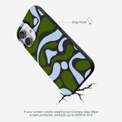 Black Curve and Flow iPhone 17 Case
