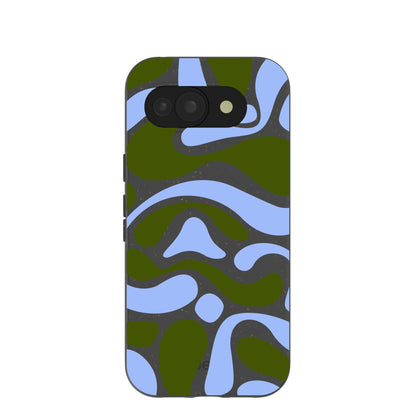 Black Curve and Flow Google Pixel 10a Case