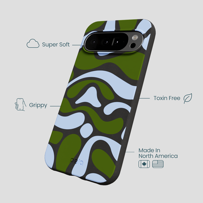 Black Curve and Flow Google Pixel 10 Pro XL Case