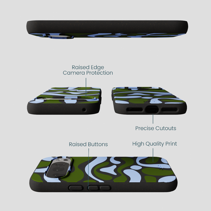 Black Curve and Flow Google Pixel 10/10 Pro Case