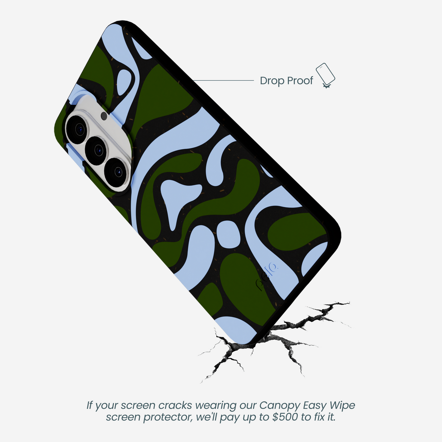Black Curve and Flow Samsung Galaxy S26 Case