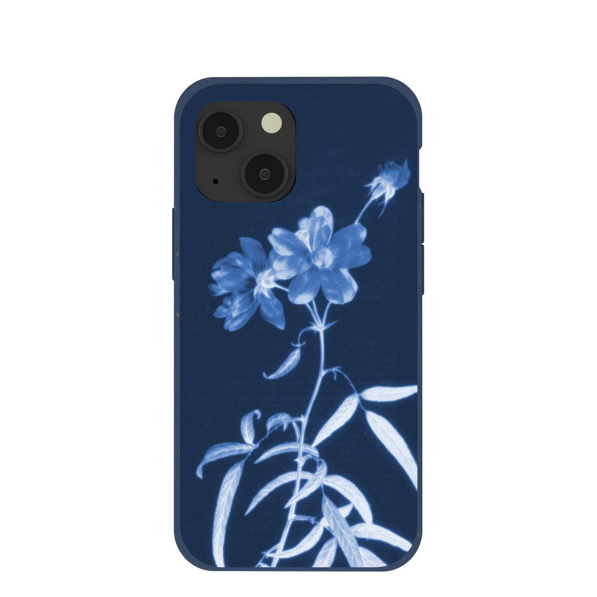 Navy Blue Cyanotype iPhone 13 Mini Case
