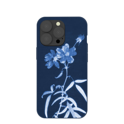 Navy Blue Cyanotype iPhone 13 Pro Case