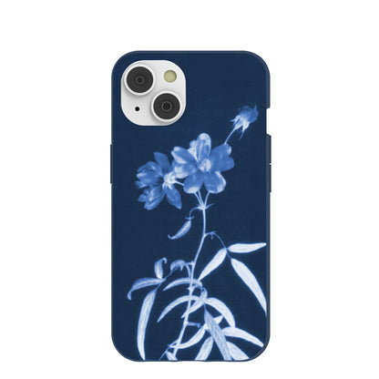 Navy Blue Cyanotype iPhone 14 Case