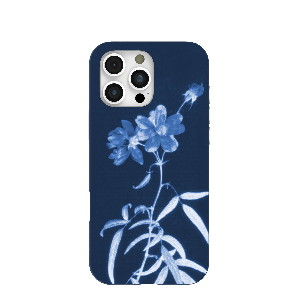 Navy Blue Cyanotype iPhone 16 Pro Max Case