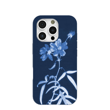 Navy Blue Cyanotype iPhone 16 Pro Case