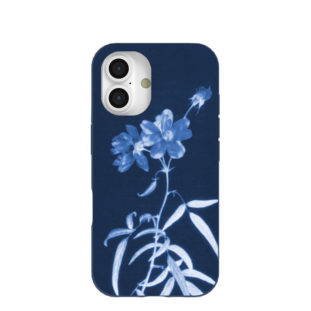 Navy Blue Cyanotype iPhone 16 Case