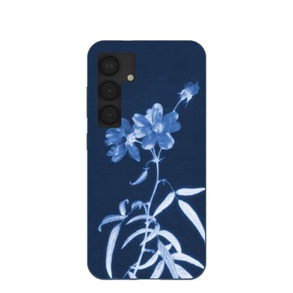 Navy Blue Cyanotype Samsung Galaxy S25 Case