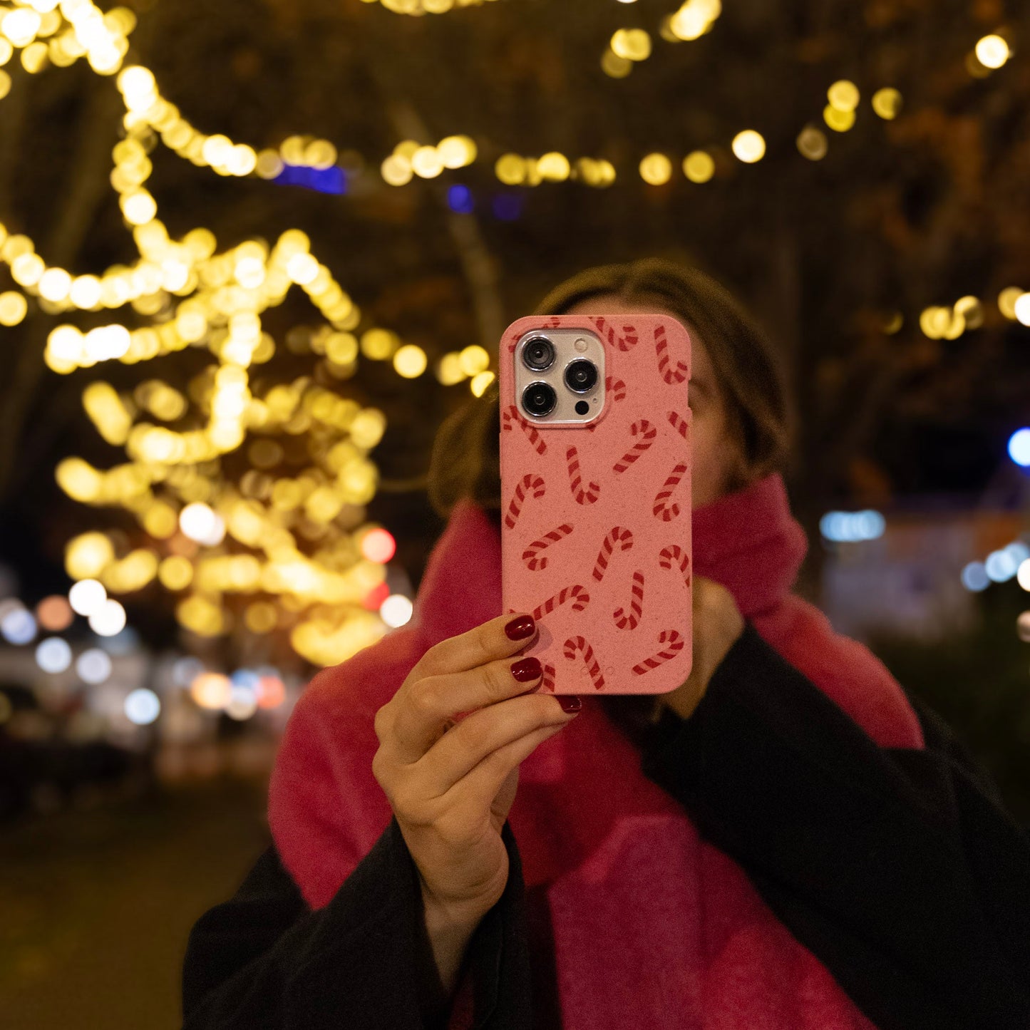 Bubblegum Pink Candy Cane Chaos Samsung Galaxy S26 Case