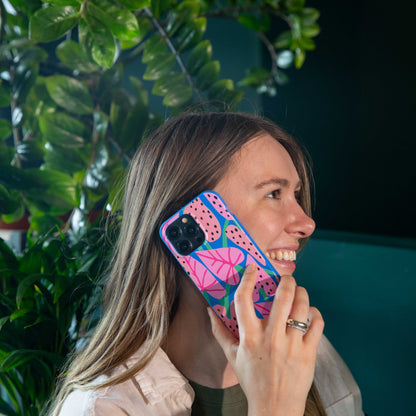 Electric Blue Candy Bloom iPhone 17 Pro Max Case