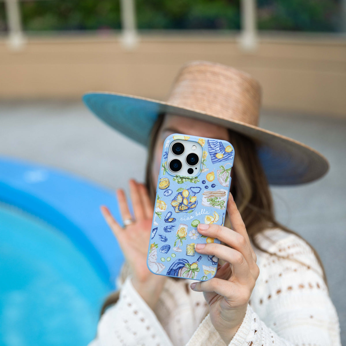 Powder Blue Ciao Bella iPhone 17 Pro Max Case