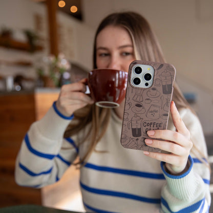 Chocolate Brown Coffee Club iPhone 16e/17e Case