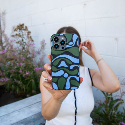 Black Curve and Flow Google Pixel 10a Case