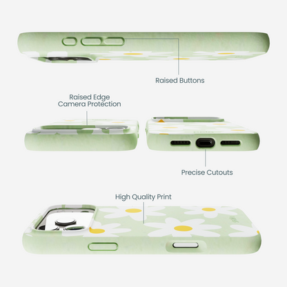 Sage Green Daisy iPhone 17 Pro Max Case