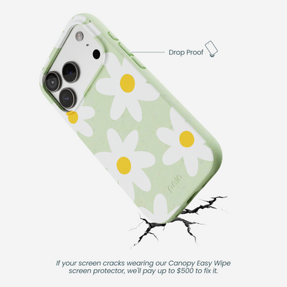 Sage Green Daisy iPhone 17 Pro Case