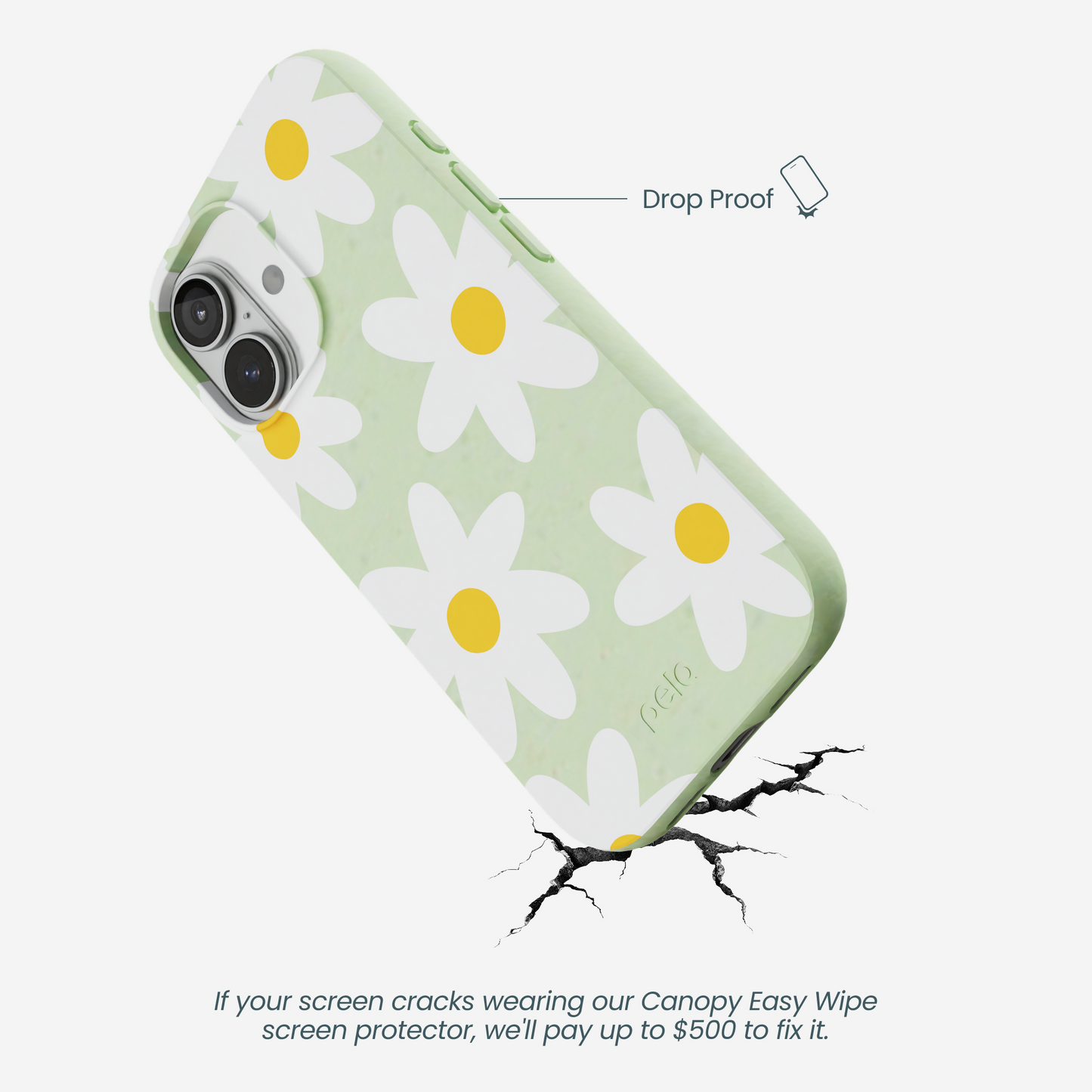 Sage Green Daisy iPhone 17 Case