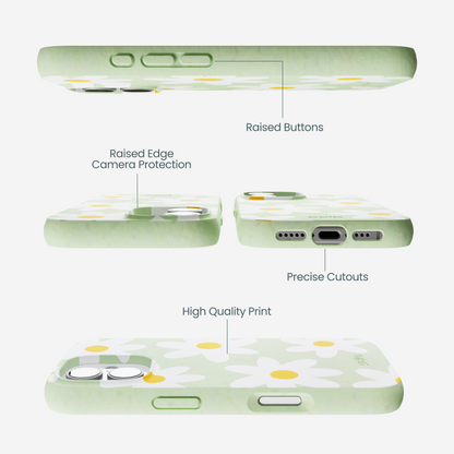 Sage Green Daisy iPhone 17 Case